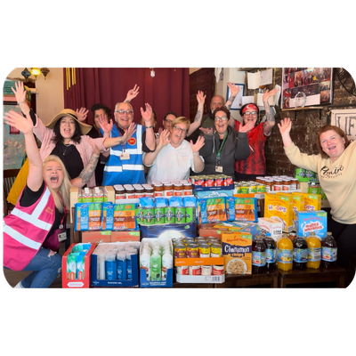Food bank volunteers