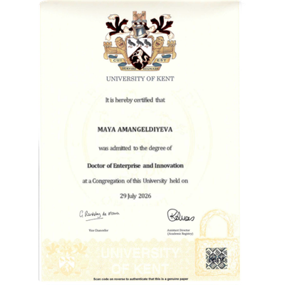 Maya Doctorate Certificate